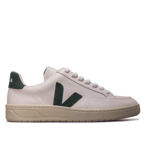 Herren Sneaker - V-12 Leather - Extra White / Cyprus Green