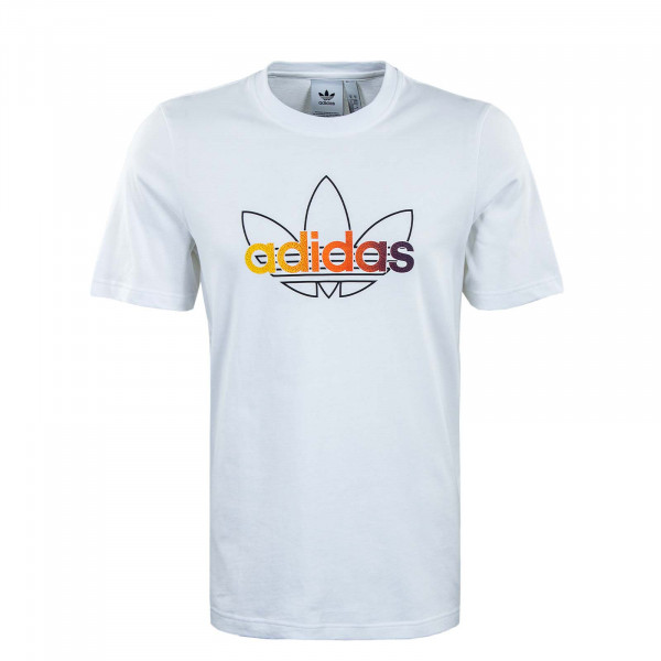 Herren T-Shirt - Sport Graphic - White / Multicolor