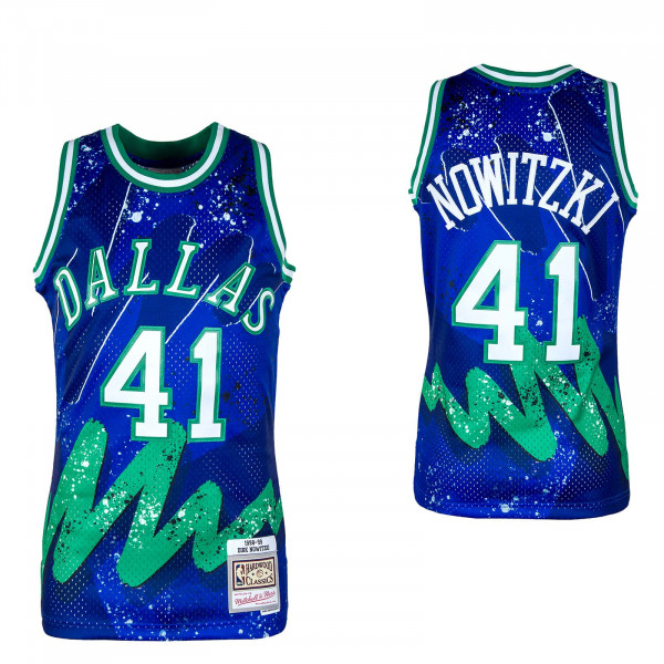 Herren Trikot - NBA HYPER HOOPS Jersey Dirk Nowitzki - Blue / Green