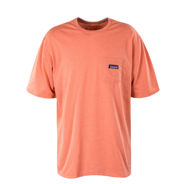 Herren T-Shirt - M's P-6 Label Pocket Responsi - Coho Coral