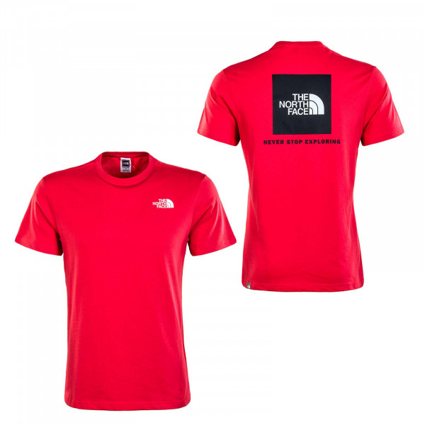 Herren T-Shirt - Red Box Rococco - Red / White