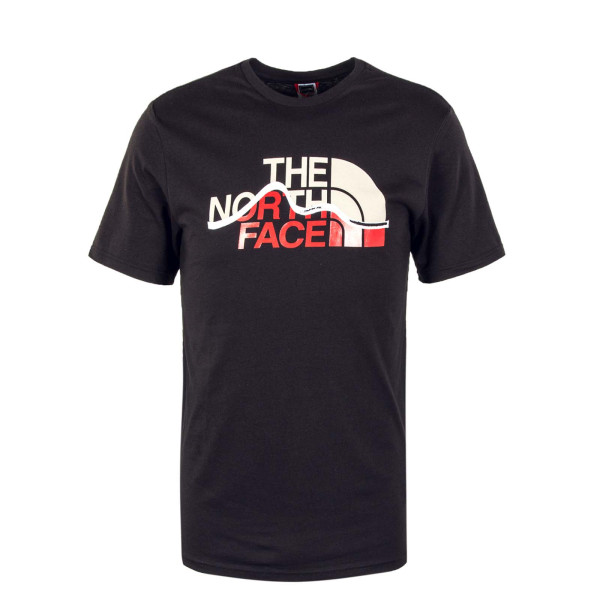 Herren T-Shirt - Mountain Line - Black