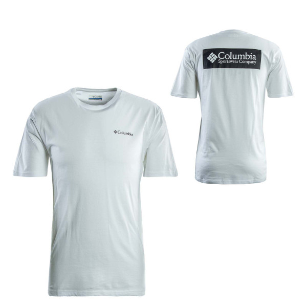 Herren T-Shirt - North Cascades Short - White