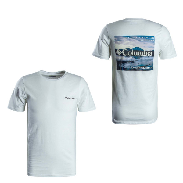 Herren T-Shirt - Rapid Ridge Back Graphic Tee II - White / Blue