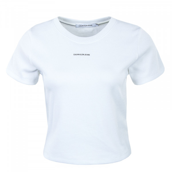 Damen T-Shirt - Micro Branding Crop 5699 - Bright White