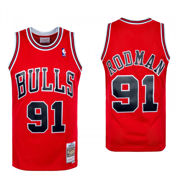 Herren Tank Top - NBA Swingman Jersey Chi Bulls D Rodm - red