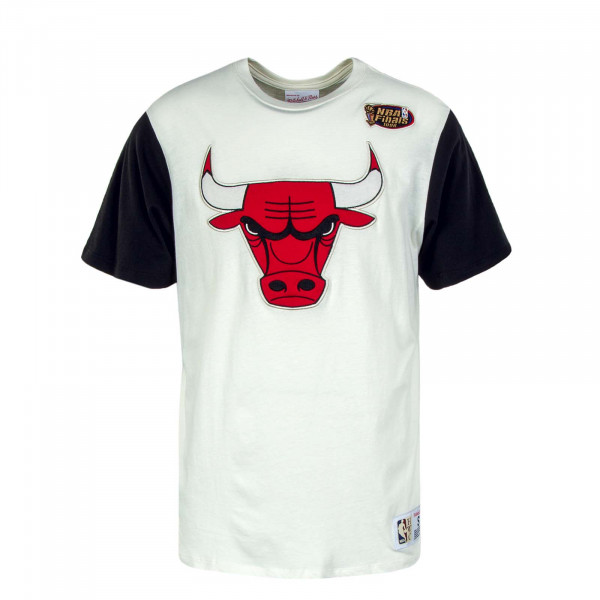 Herren T-Shirt - NBA Color Block Chicago Bulls - Cream