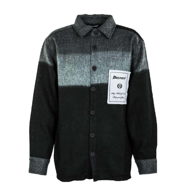 Herren Hemd - Flato Patch Heavy Flannel - Grey / Black