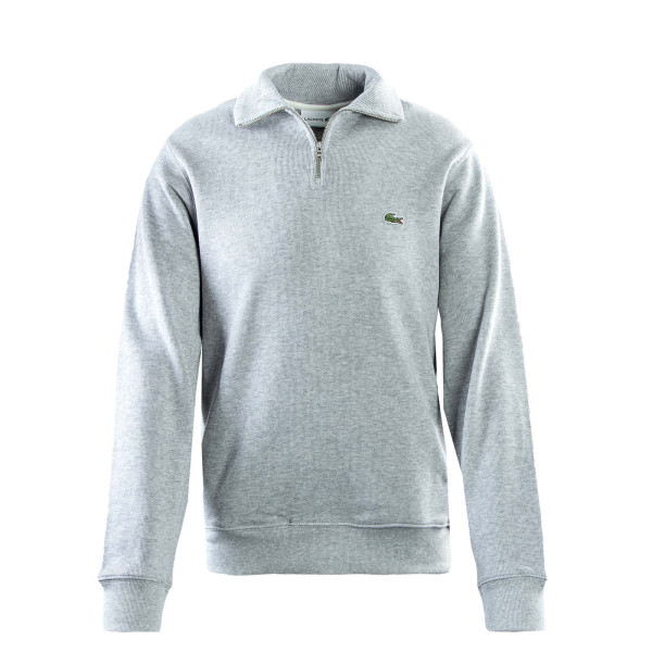 Herren Sweatshirt - Half Zip - Grey