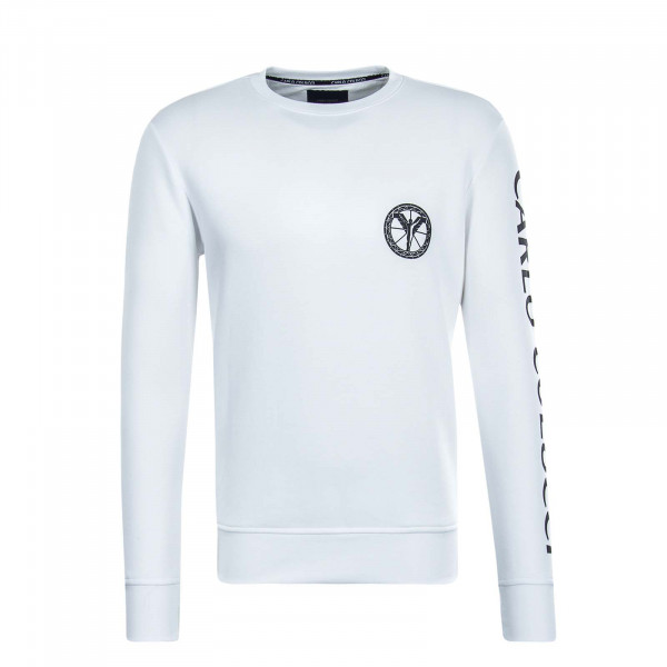 Herren Sweatshirt - C3605 - White Black