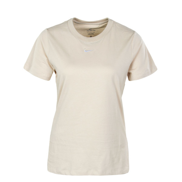 Damen T-Shirt - Essential Crew - Sanddrift / White