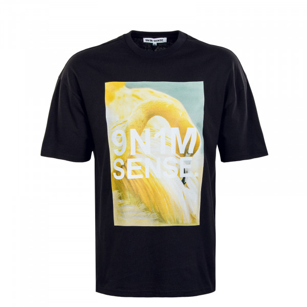 Herren T-Shirt - Yellow Flamingo - Black