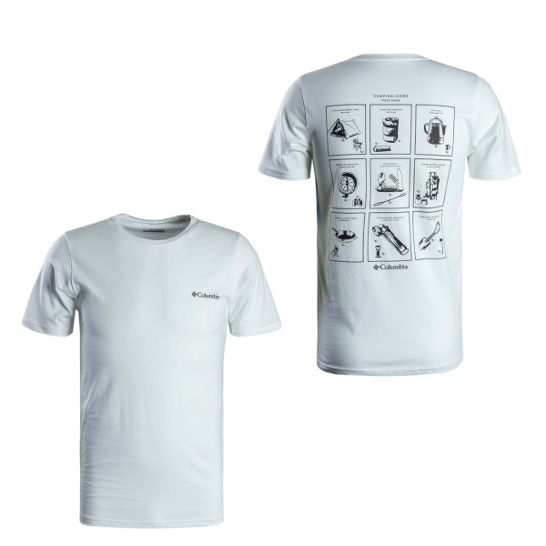 Herren T-Shirt - Rapid Ridge Back Graphic II - White / Black