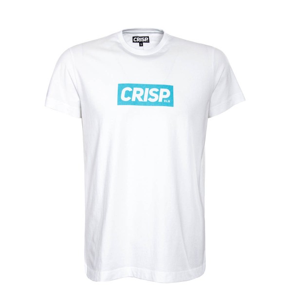 Crisp TS Big Print White Blue