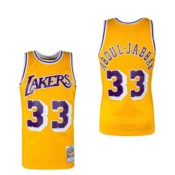 Herren Trikot - NBA Swingman Lakers 84 Kareem Abdul