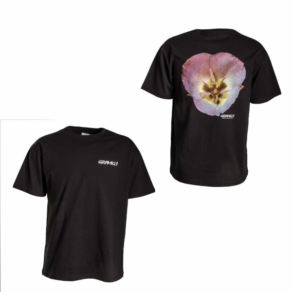 Herren T-Shirt - Flower - Vintage Black