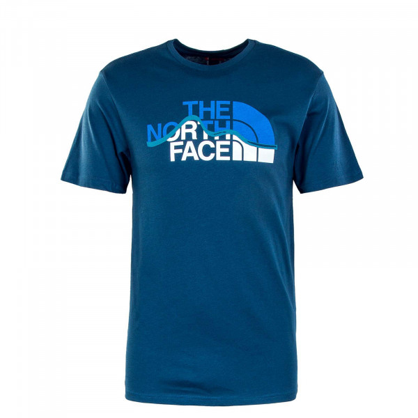 Herren T-Shirt - Mount Line Montery - Blue
