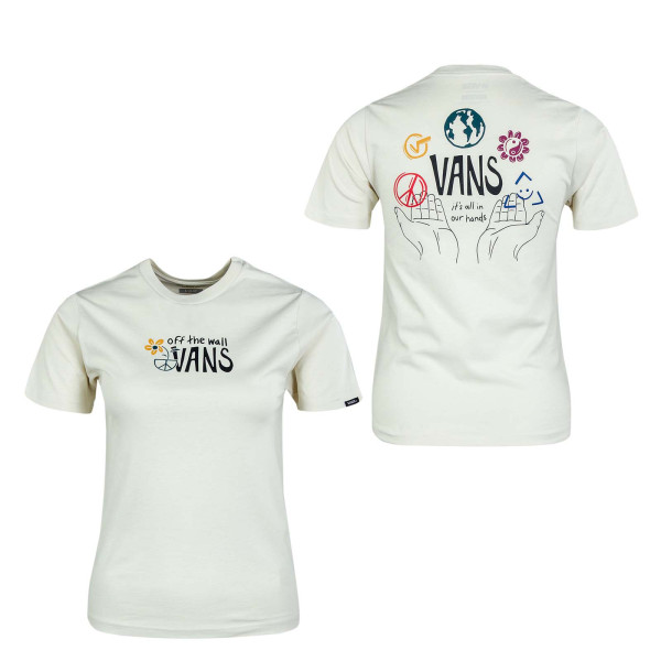 Damen T-Shirt - In Our Hands - White / Antique