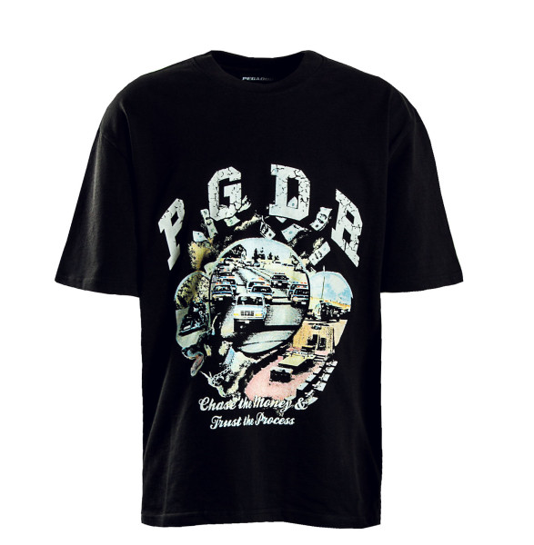 Herren T-Shirt - Reid Oversized - Black Ink