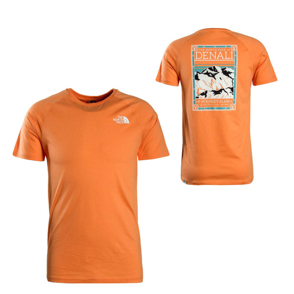 Herren T-Shirt - Denali - Dusty Coral / Orange