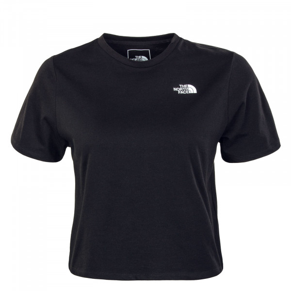 Damen T-Shirt Foundation Crop - Black