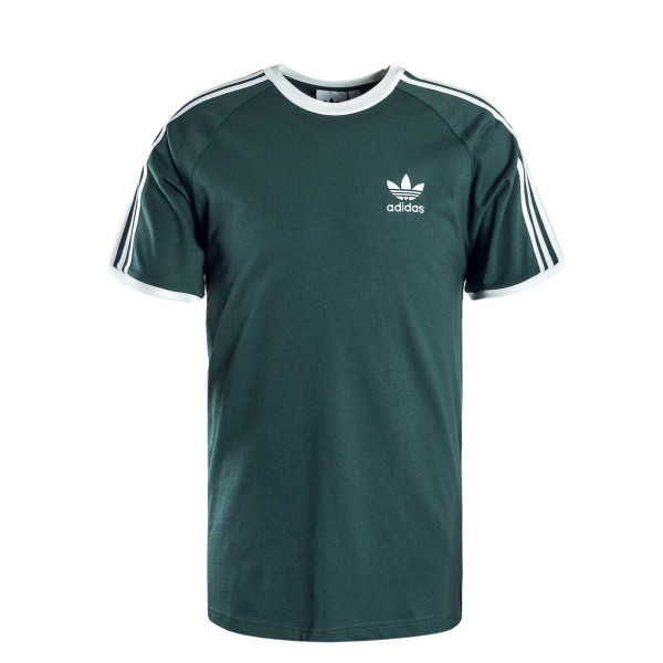 Herren T-Shirt - 3 Stripes - Green / White