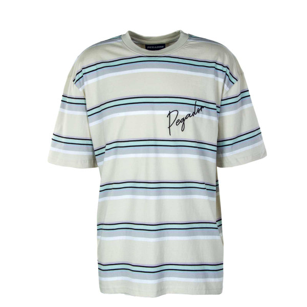 Herren T-Shirt - Vero Oversized Stripe - Washed White