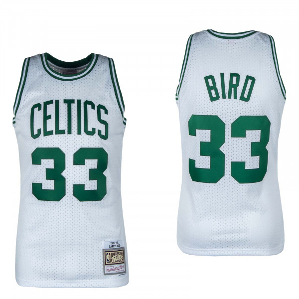 Herren Trikot - NBA Jersey B. Celtics Larry Bird - White / Green